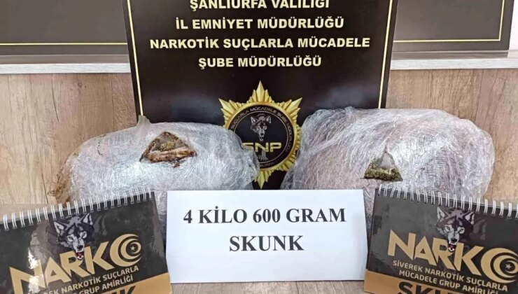 Şanlıurfa’da Uyuşturucu Operasyonu: 11 Kilo Skunk Ele Geçirildi